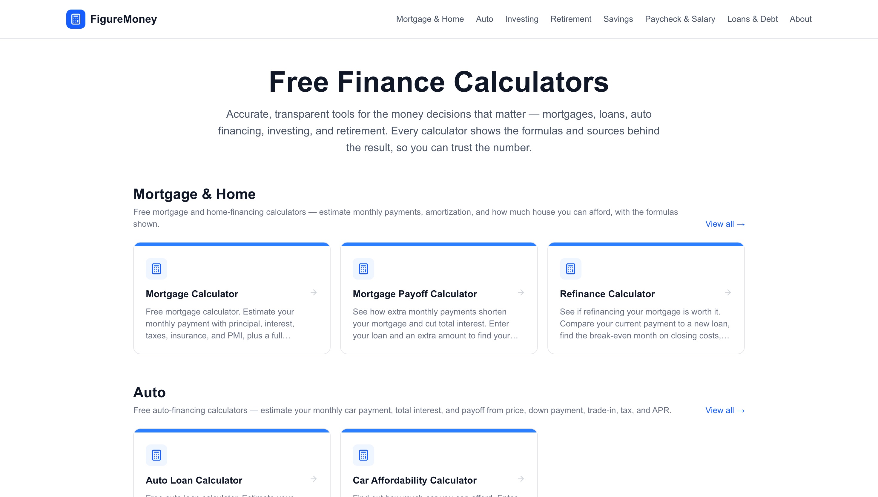 FigureMoney Website Screenshot